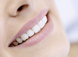 Closeup of smile after gum disease treatment in Brick